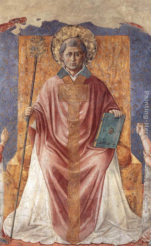 St Fortunatus Enthroned painting - Benozzo di Lese di Sandro Gozzoli St Fortunatus Enthroned art painting